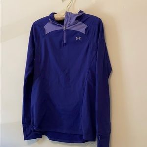 Under Armour cold-gear purple/blue pullover